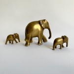 Indiska elefanter metall figuriner Retrolux antik