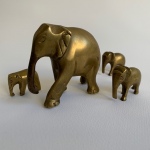 Indiska elefanter metall figuriner Retrolux antik