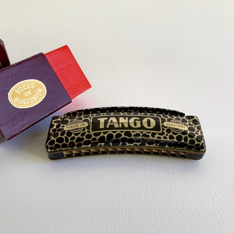 M Hohner Munspel med original etui tidigt 1900-tal tyskt Tango Retrolux antik