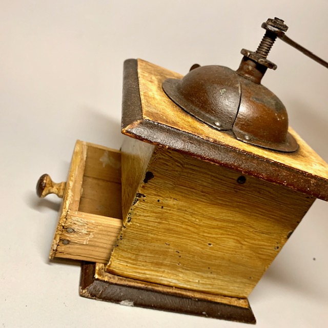 Kaffekvarn med vev Retrolux antik