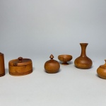 Miniatyrer i teak Retrolux antik