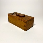 Träbox med trälås Retrolux antik