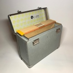 Facit dokumentväska med lås och nycklar sent 1960-tal Retrolux antik