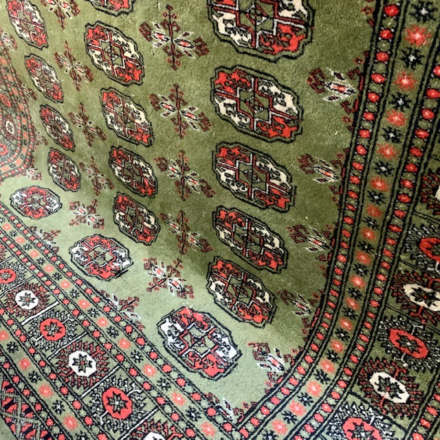 Grön persisk matta 1960-tal Retrolux antik