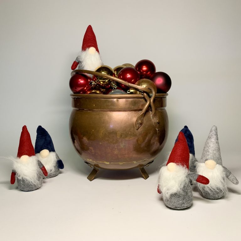 Jul dekoration med koppar