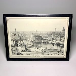 Utsikt från katarinahissen stockholm 1904 Retrolux antik