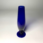 Blå vas i glas från Gullskruf Retrolux antik