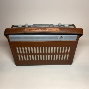 Transistor radio Monark läder Retrolux antik