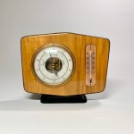 Barometer termometer på platta 1940-tal Retrolux antik