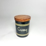 Curry Kryddburk med lock i teak Retrolux antik